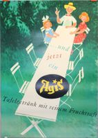 Agis - Tafelgetränk mit Fruchtsaft Original Plakat