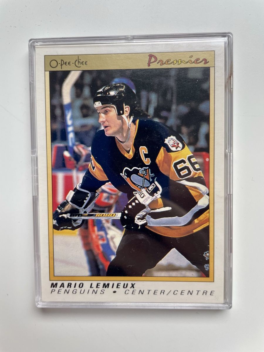 NHL Carte collezionabili: Mario Lemieux 1991 O-Pee-Chee Premier – Nuovo (secondo la descrizione) da Bassersdorf venduto da Cincinnati