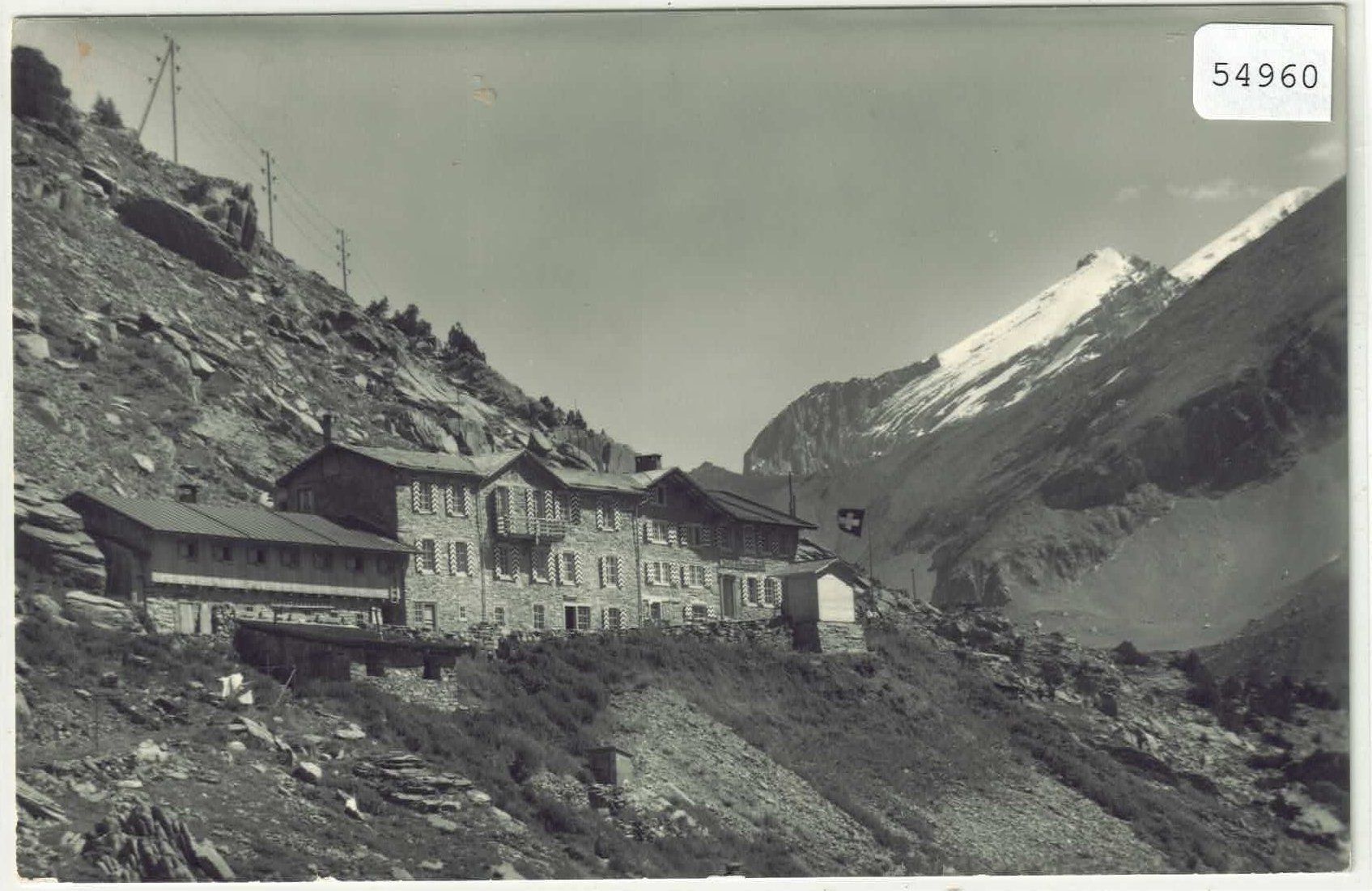 Cartoline postali: Gemmipass - Berghotel Schwarenbach – Usato da Ettingen venduto da Kartenplanet