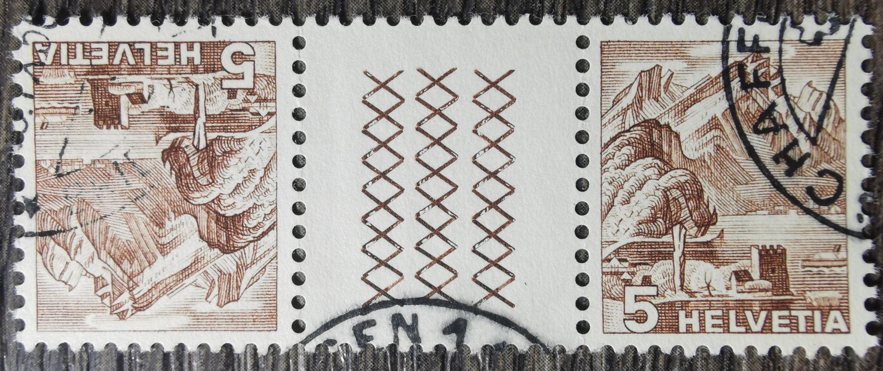 Tutti i francobolli: TR08 Timbre Suisse 19xx Oblitere – Usato da Cousset venduto da Patrick_Collections