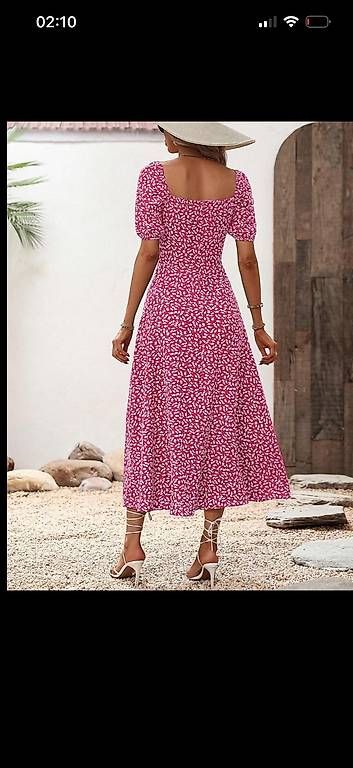 Vestiti: Robe fleuri rose – Usato da St-Imier venduto da Alexandra_ama 1
