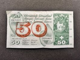 50 Franken Banknote Apfelernte 1968 - 807