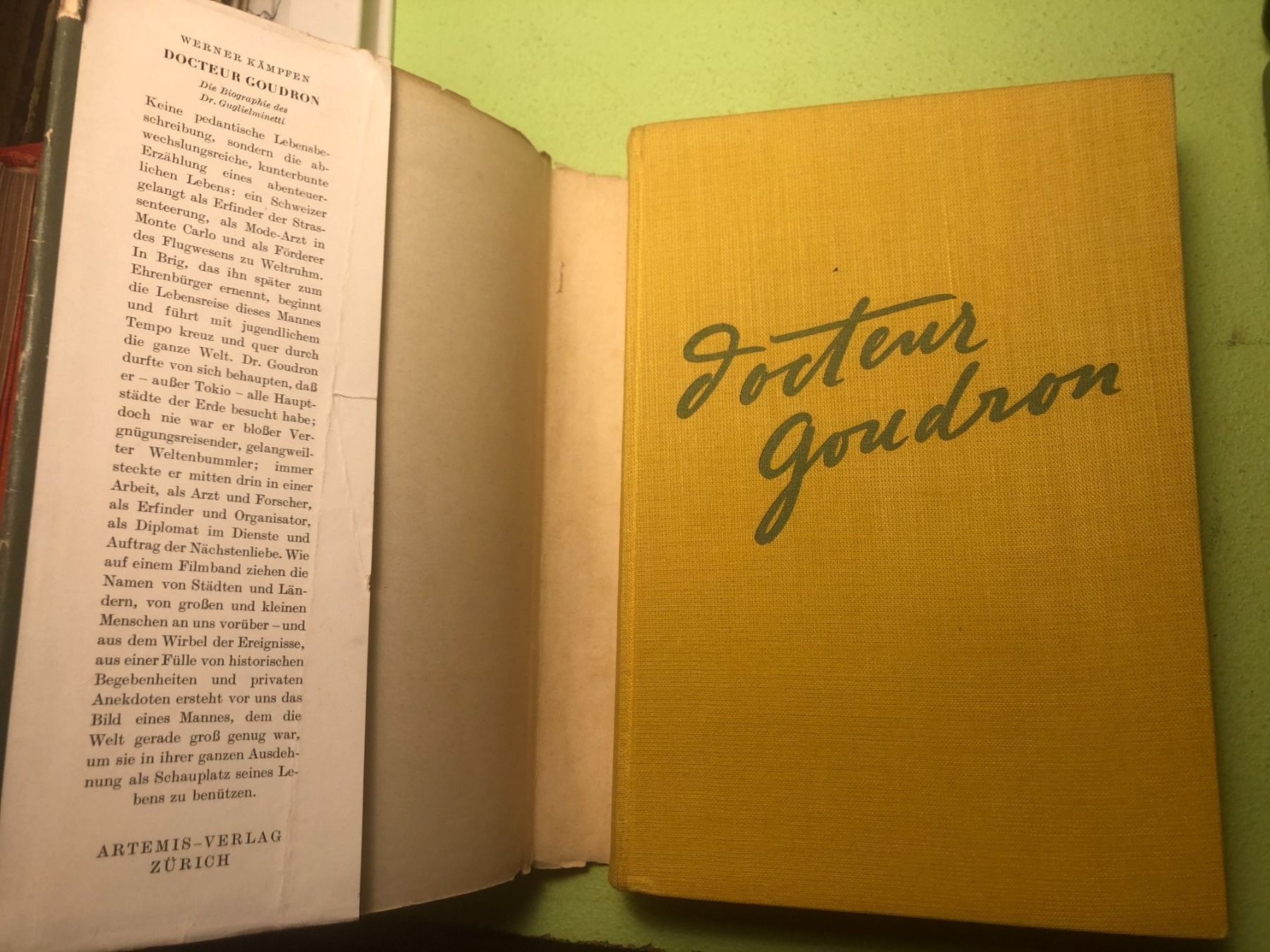 Libri: Werner Kämpen: Docteur Goudron – Usato da Zürich venduto da allp 1