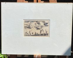 Gravure originale signé Stanisław Wejman 80 Gravur Art