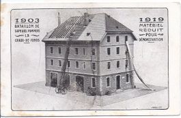 CHAUX - de - FONDS, maison du bataillon de sapeurs pompiers