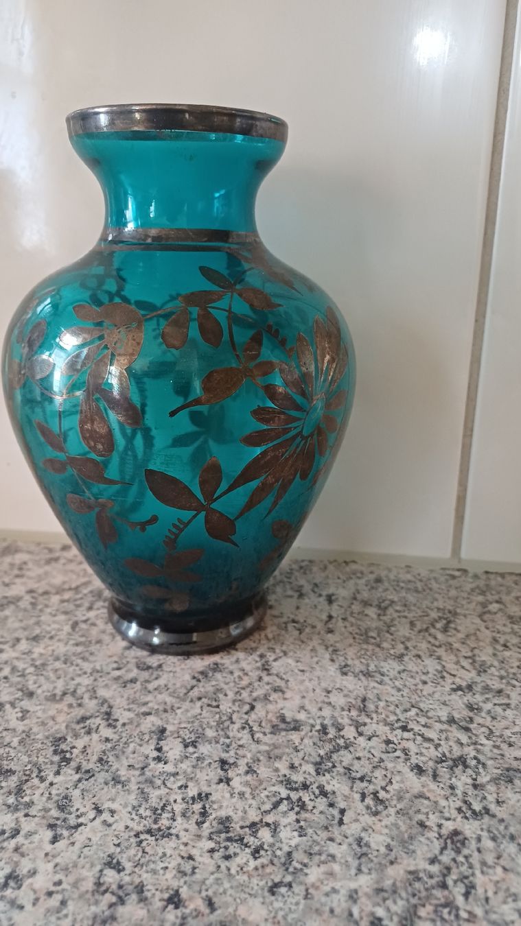 Vasi & Recipienti: Schöne Vase mit versiberung  – Usato da Flawil venduto da Naphtali