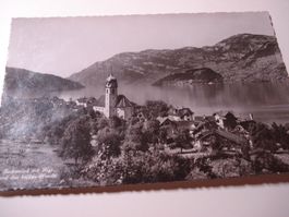 Karte Beckenried mit Rigi, um 1945, gelaufen