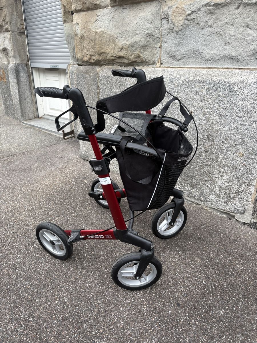 Gehhilfen: Rollator Gemino 30, red, foldable, with storage basket – Gebraucht aus Wallisellen von ameliasboutique 5