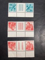 Schweiz 1942 Lot Zwischensteg 2/3 Kreuzreihen postfr. Rand