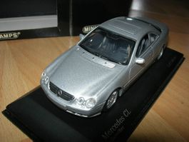 Mercedes-Benz CL Coupé 1999 silber * Minichamps 1:43