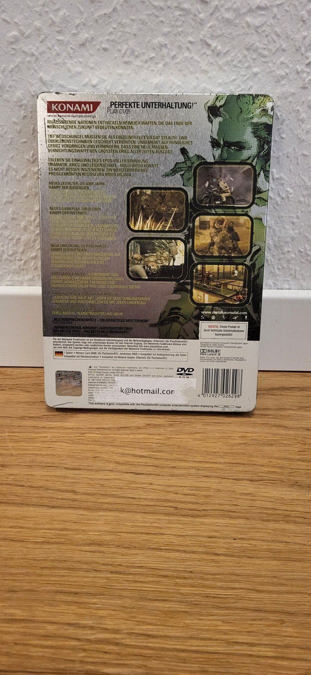 Sony Giochi: PS2 - Metal Gear Solid 3 Snake Eater Steelbook – Usato da Münsingen venduto da Heroism2010 1