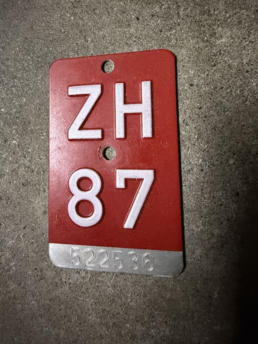 Pezzi di ricambio: Velonummer ZH 87 – Usato da Marthalen venduto da ml740