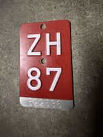 Velonummer ZH 87