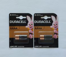 2 Pack, total 4 Stück Duracell AAAA Long Life Batterien