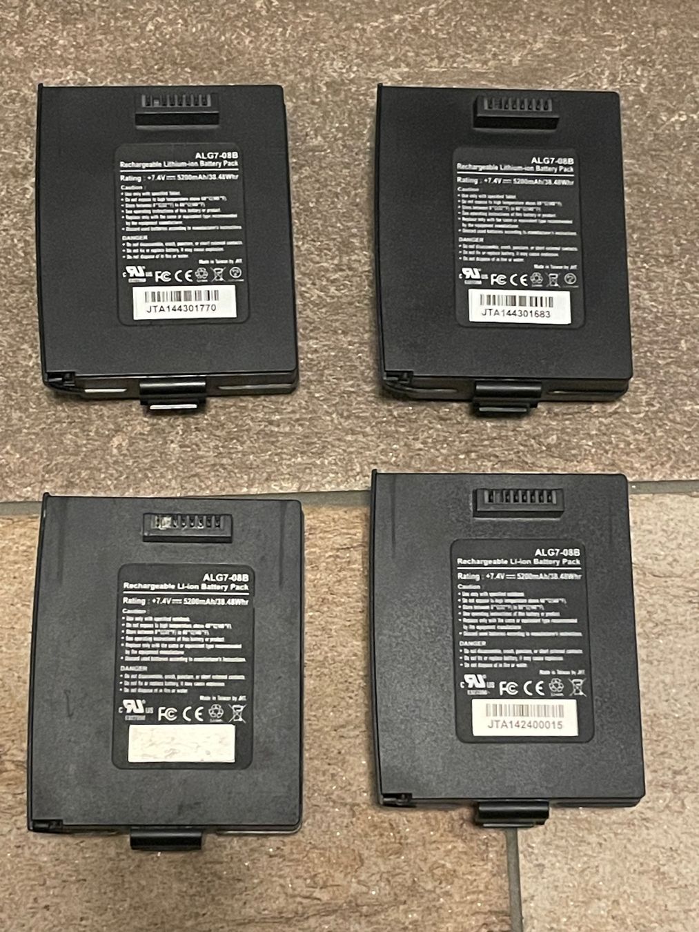 Akkus: 4 Akkus ALG7-08B, 7.4V, 5200mAh, Lithium-Ion – Gebraucht aus Hägendorf von Kristian2005