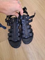 Schwarze Catwalk Sandalen, Grösse 38 - Top Zustand!