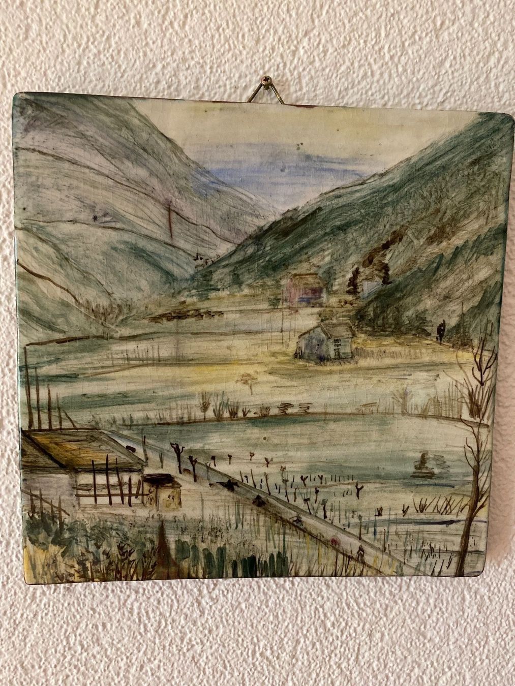 Piatti di portata: Keramikplatte Landschaft – Usato da Mülligen venduto da Flockenstiel 1