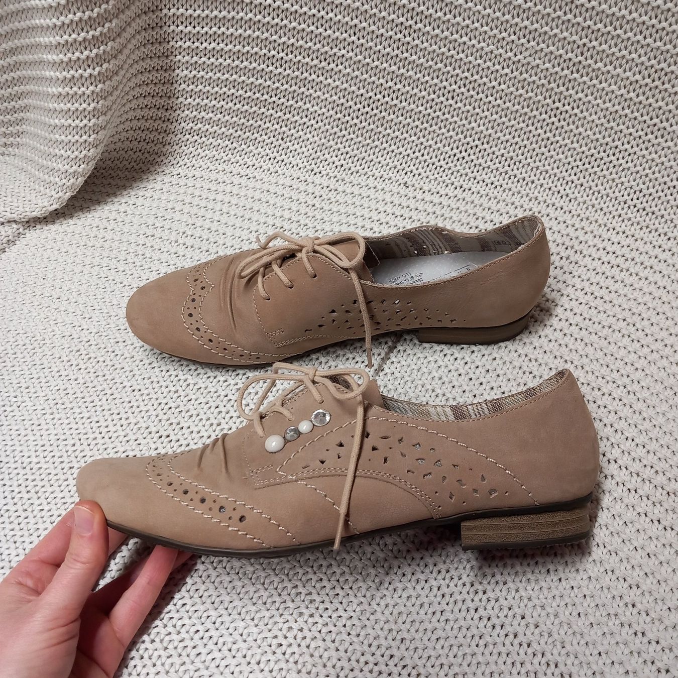 Rieker Scarpe da donna: Rieker Leder -Halbschuhe Gr.40 – Nuovo (secondo la descrizione) da Gwatt (Thun) venduto da umwelt-brocki 1