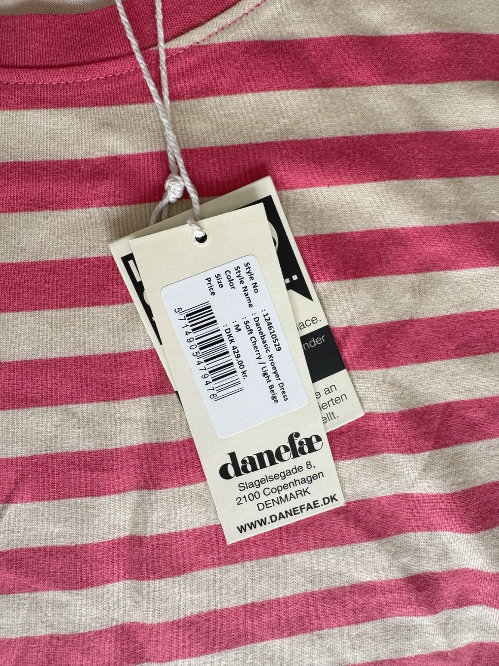 Danefae Kleider: Danefae Danebasic Kroeyer Kleid, M, Soft Cherry/Hellbeige – Neu und originalverpackt aus Engelberg von good.dog 5
