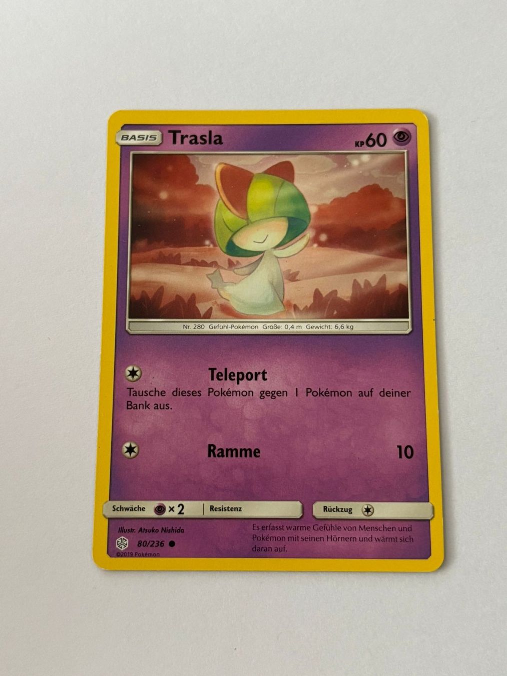 Pokémon Carte collezionabili: Pokemon-Karte Trasla 80/236 – Usato da Herisau venduto da Seyashop1
