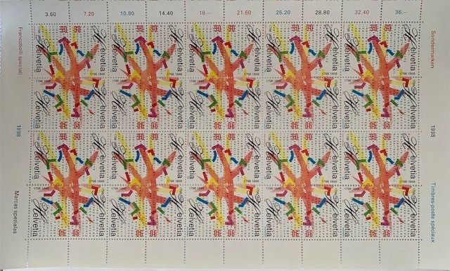 Briefmarken 1998 / 150 Jahre BUNDESSTAAT Bogen Komplett ** | Kaufen Auf ...