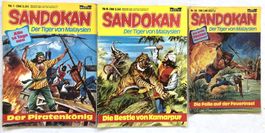 3x Bastei Hefte - SANDOKAN - Nr.1/6/30