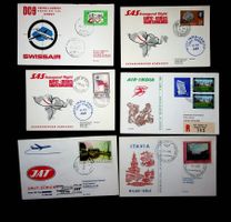 SUISSE POSTE AÉRIENNE 6 VOLS RETOUR 1969 /U905