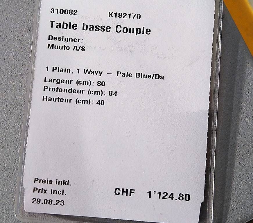 Tavoli: Table Base Coupe, Muuto – Usato da Bern venduto da daskannweg 3