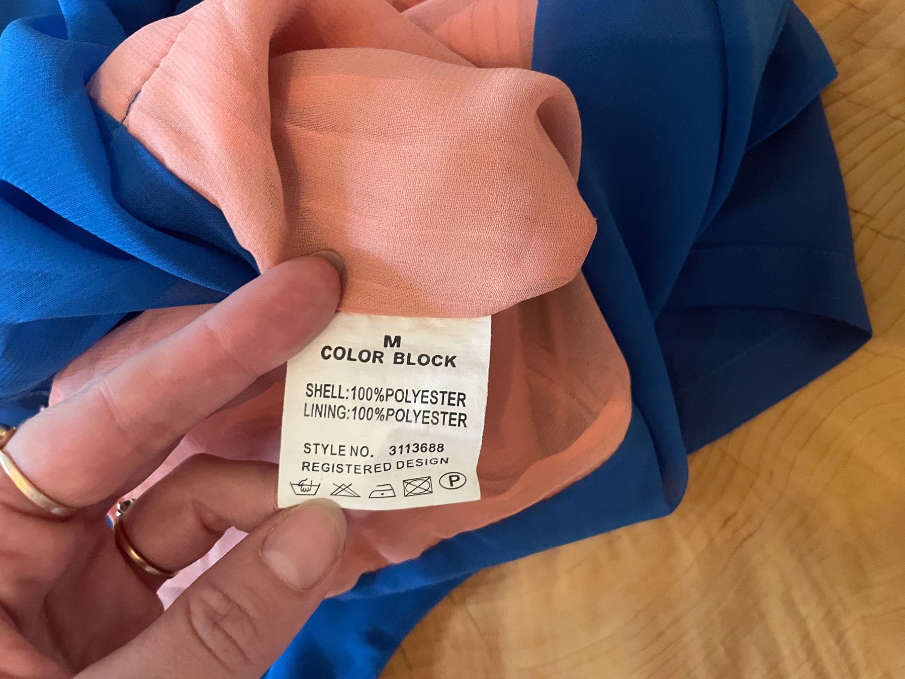Top: Weite Bluse Blau & Rosa Gr. M / Blouse/top Color Block ample – Nuovo (secondo la descrizione) da Zürich venduto da AnnaSa 7
