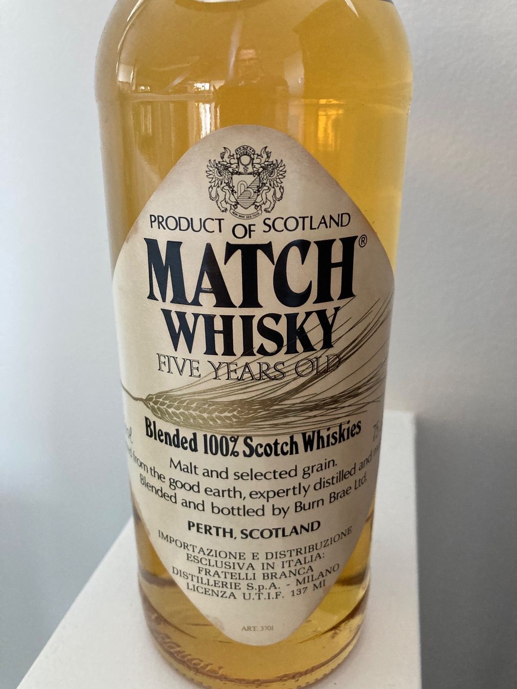 Spirituosen: Match 5 years Whisky von ca 1985 – Neu (gemäss Beschreibung) aus Roggwil BE von Maui2000 1