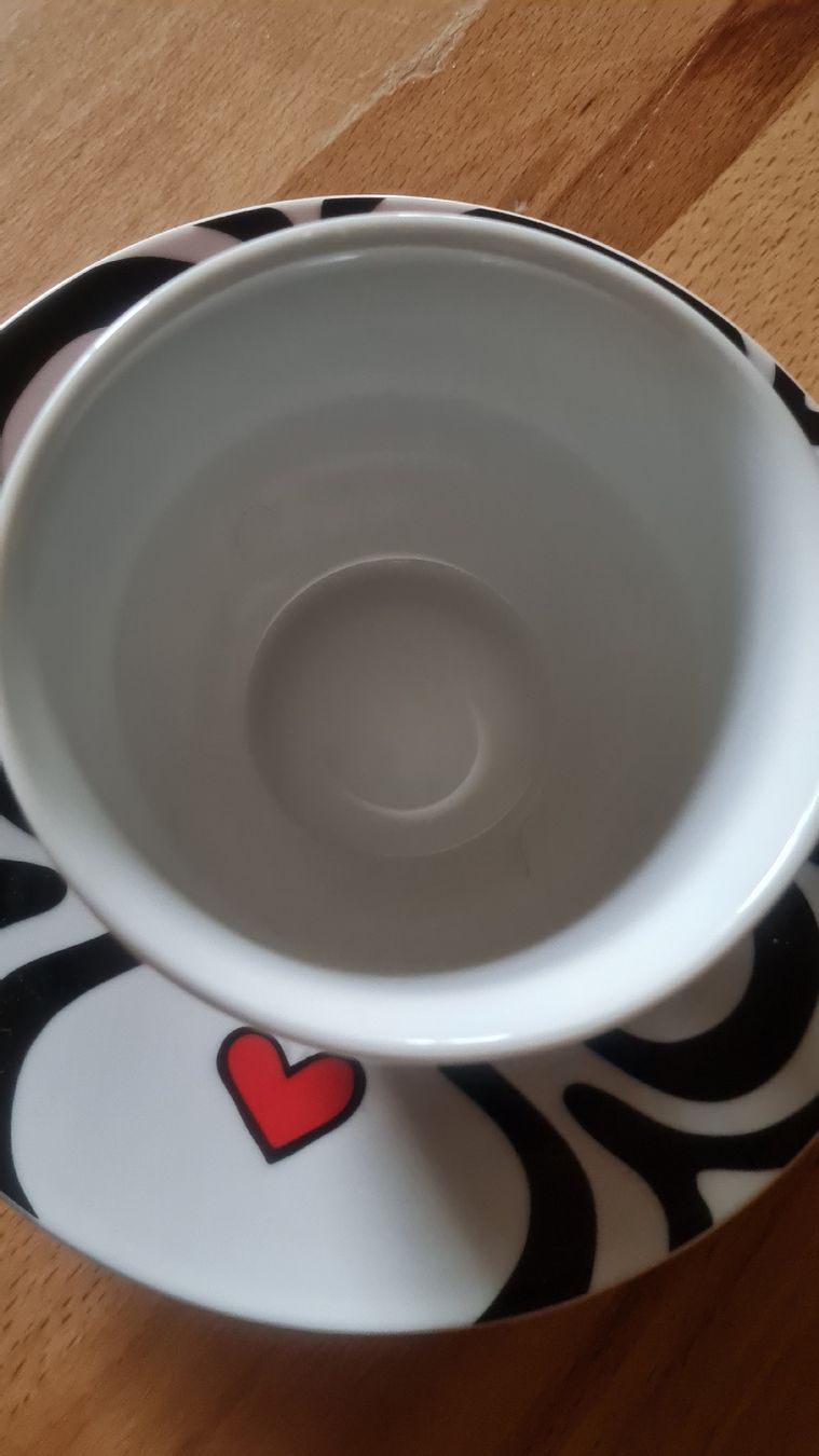Ritzenhoff Tazze: RITZENHOFF TASSE MIT UNTERTELLER NEU – Nuovo (secondo la descrizione) da Münsingen venduto da Cuci31 1