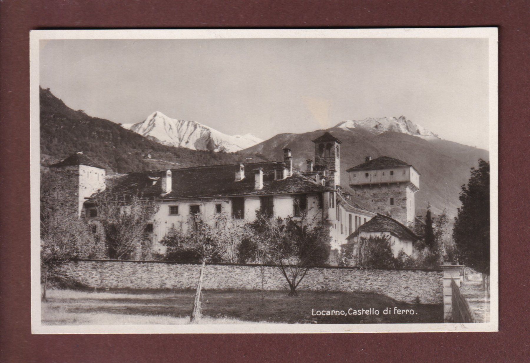 Ansichtskarten: LOCARNO - Castello di Ferro – Gebraucht aus Pully von nicecards