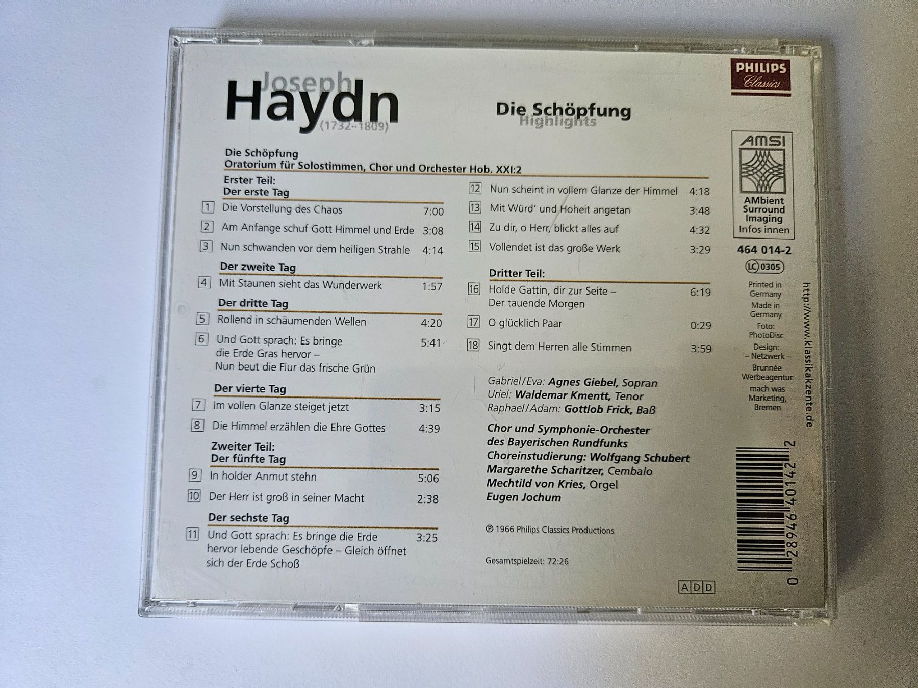 CD: Joseph Haydn - Die Schöpfung Highlights - – Usato da Liestal venduto da tower01 1