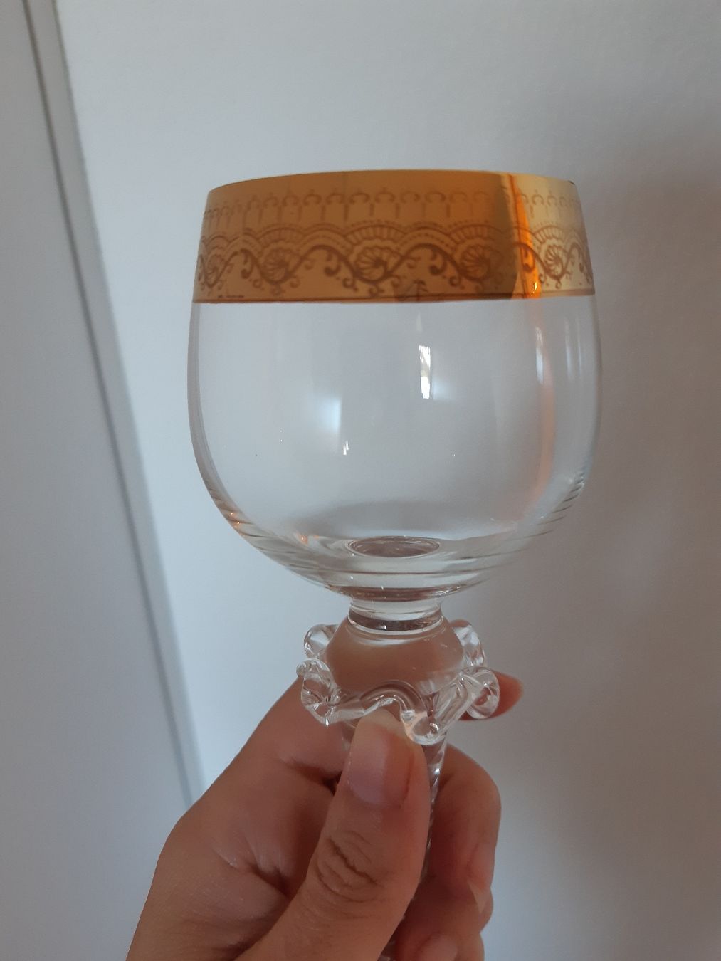 Gläser: schöne Weingläser mit Goldrand, 6-er set – Gebraucht aus Matzingen von mes84 1