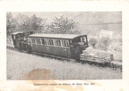 Glion VD Composition vapeur Locomotive vapeur SLM Winterthur