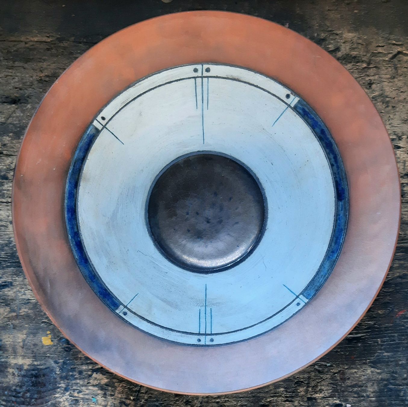 Dipinti: Midcentury Design Schale monogrammiert – Usato da Arbon venduto da torso444