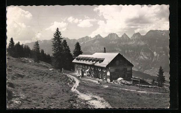 Cartoline postali: Flums, Blick auf das Kurhaus Schönhalde – Usato da Berlin venduto da bartko-reher