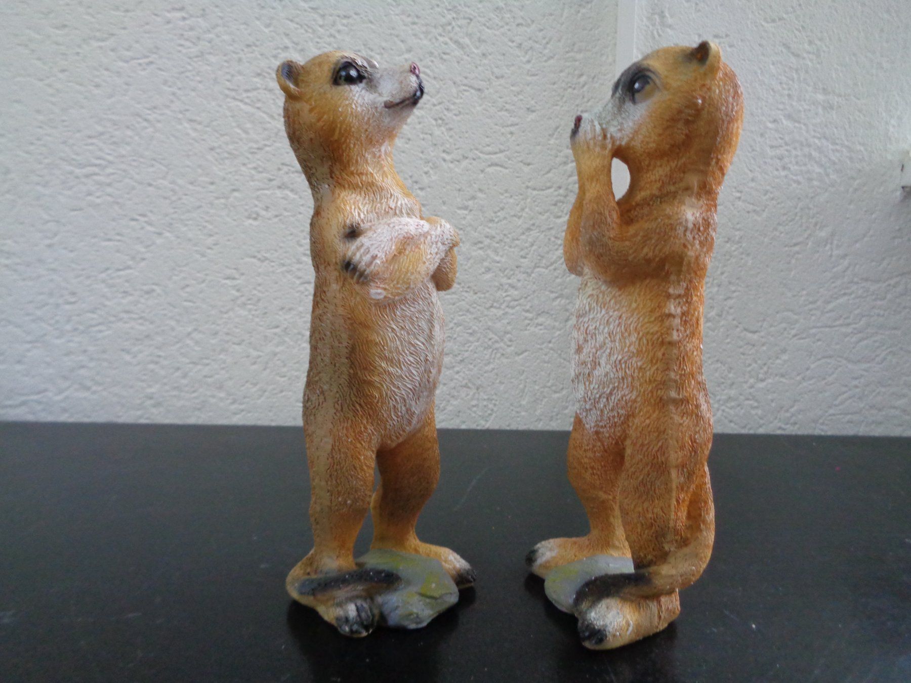 Statuette: Erdmännchen 2 Stk. (17.5 cm) – Nuovo e nell'imballaggio originale da Langenbruck venduto da Gumsi 2