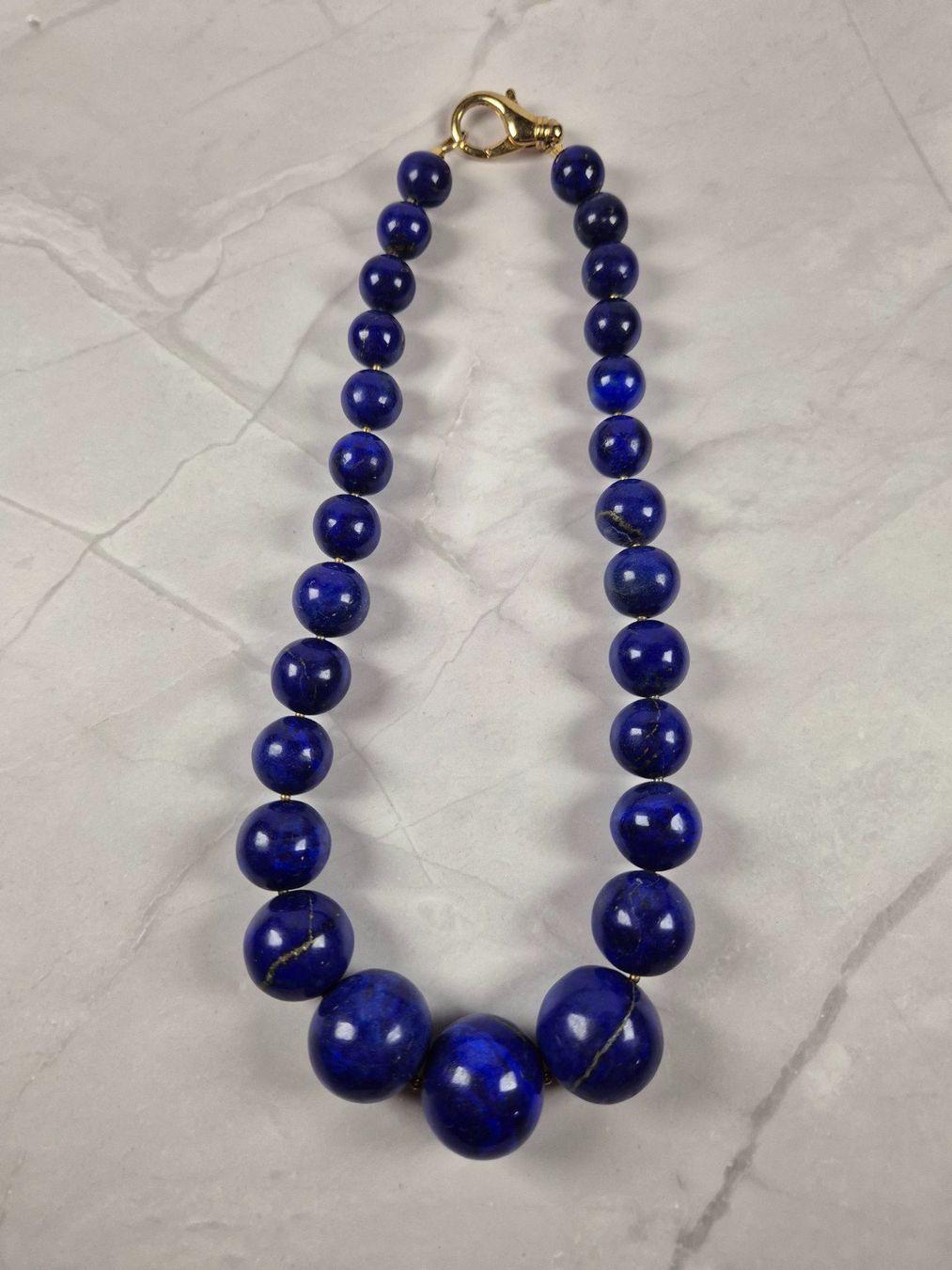 Ketten: Collier en lapis-lazuli naturel – Neu (gemäss Beschreibung) aus Sugnens von Madteus82
