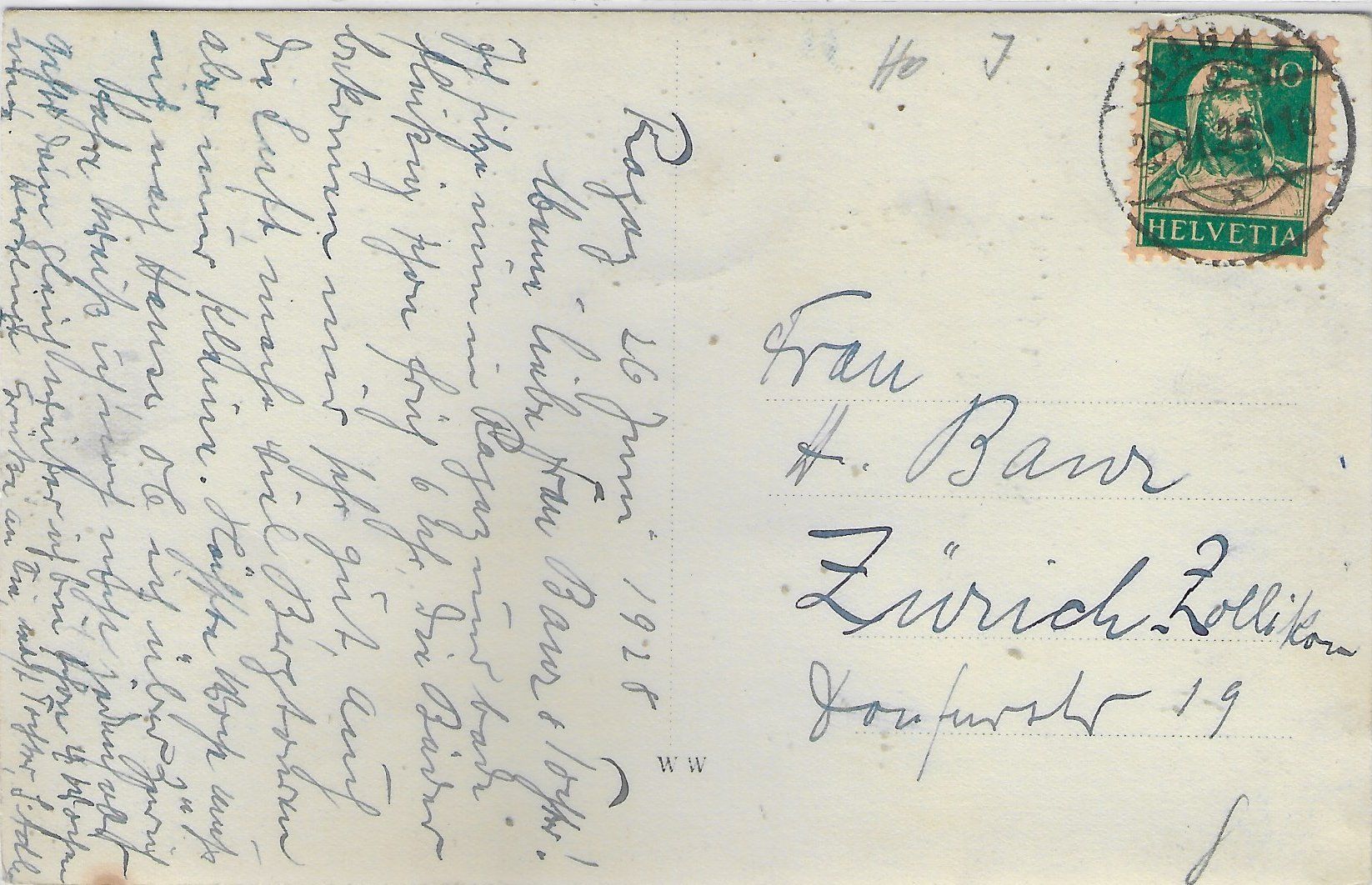 Cartoline postali: Bad Ragaz - Generalansicht – Usato da Ettingen venduto da Kartenplanet 1