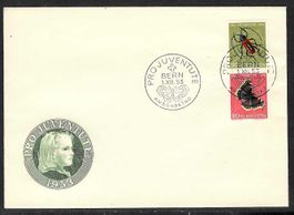 1953, Z41 auf illustriertem + unadr. FDC (15819)