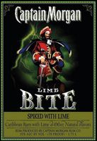 Blechschild-CAPTAIN MORGAN-LIME BITE-SPIKED WITH LIME