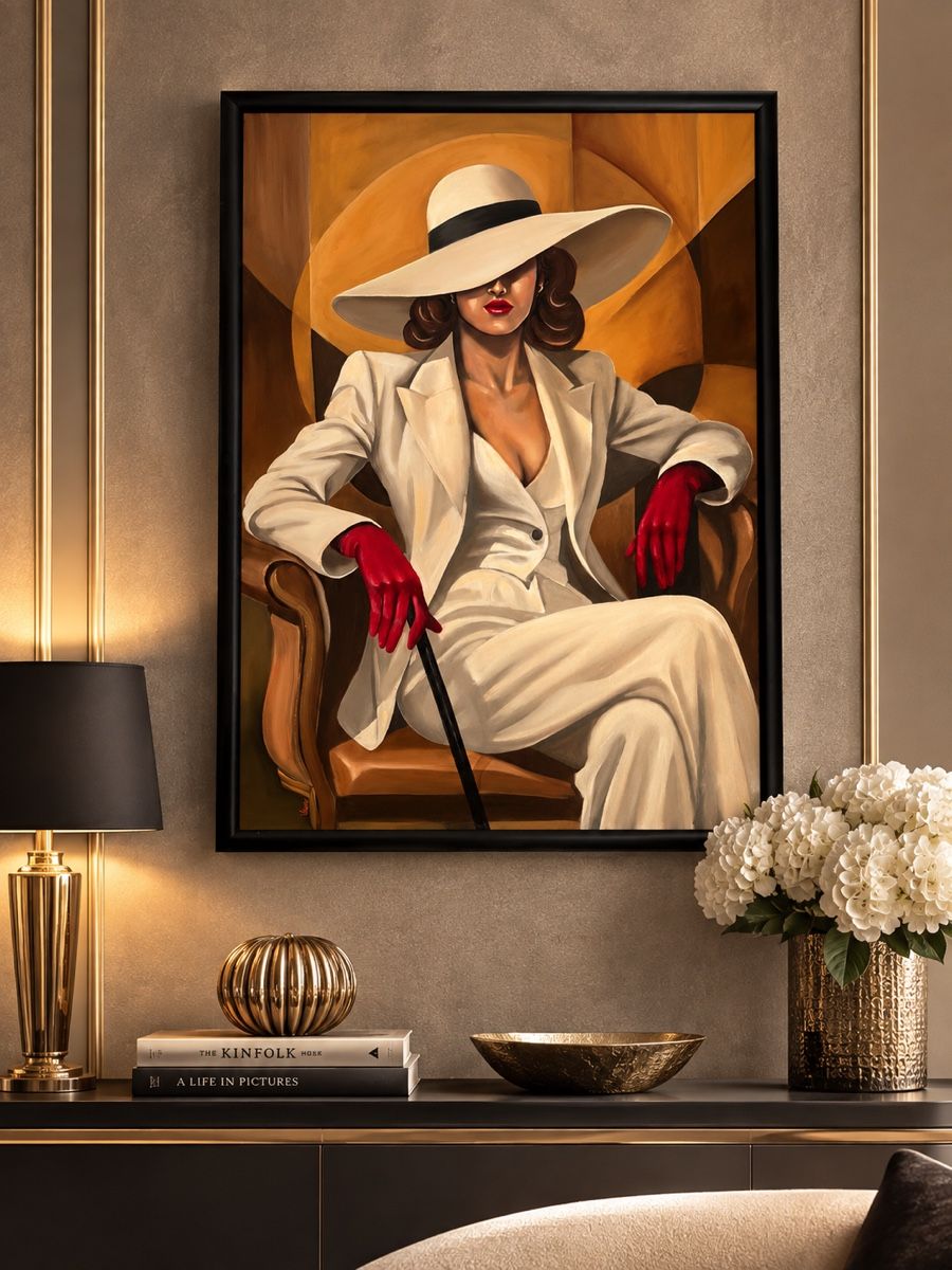 Tableaux: Eleganz im Schatten Bild mit Rahmen 104 – Neuf avec emballage d'origine à Buchs SG par ViccaArt 1