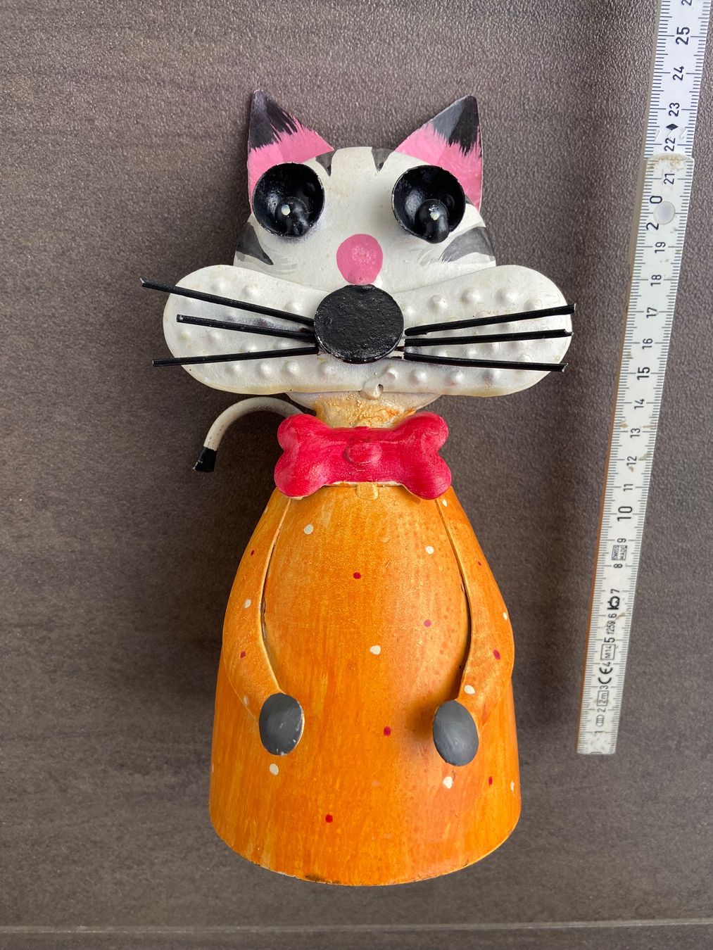 Figuren: Upcycling Katzenfigur aus Metall – Gebraucht aus Schwarzenburg von Aha016