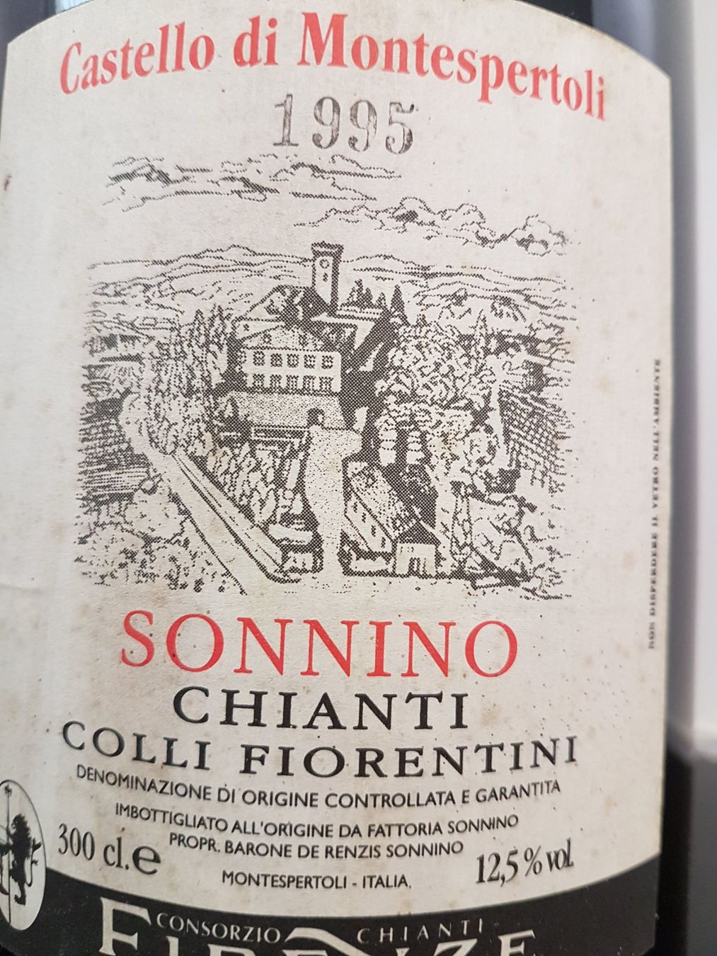 Vino: Castello di Montespertoli  1995    300cl. – Nuovo (secondo la descrizione) da Grenchen venduto da poggione 3