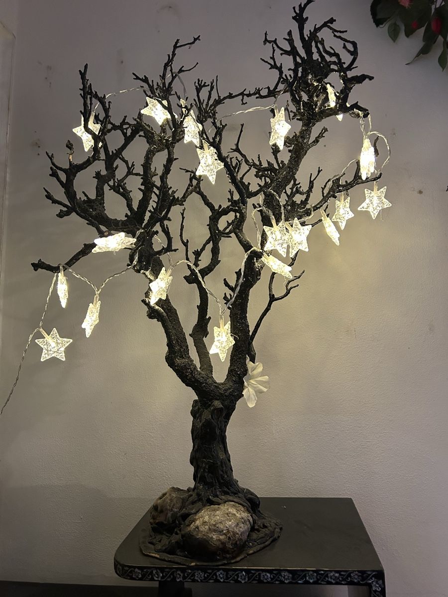 Alle Dekorationen: Kleiner einmsligDekorationsbaum (gratis Lichterkette)H.63cm  – Neu (gemäss Beschreibung) aus allschwil von basel5 1