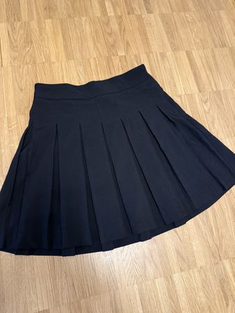 Faltenrock Zebra schwarz Gr. M 