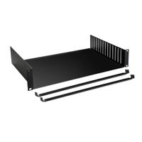 19" Rackwanne 2HE m.Stahlklemmen