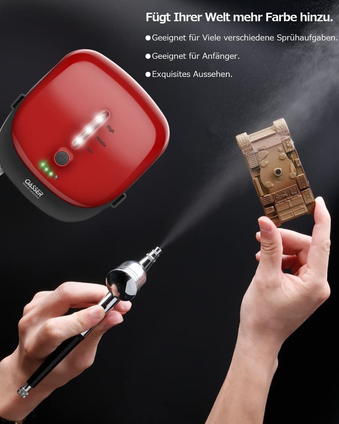 Compresseurs: Airbrush Set Kompressor – Neuf avec emballage d'origine à Malters par chaufhuesli 7