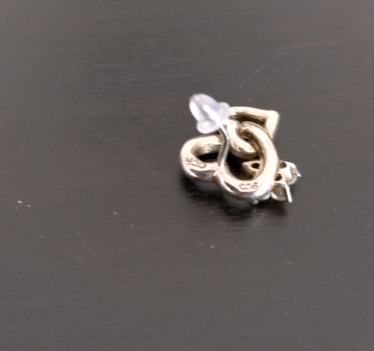 Ohrringe & -stecker: OHRRINGE SILBER 925 HERZ & BLUME & GLITZER – Gebraucht aus Romanshorn von BoutiqueA 2